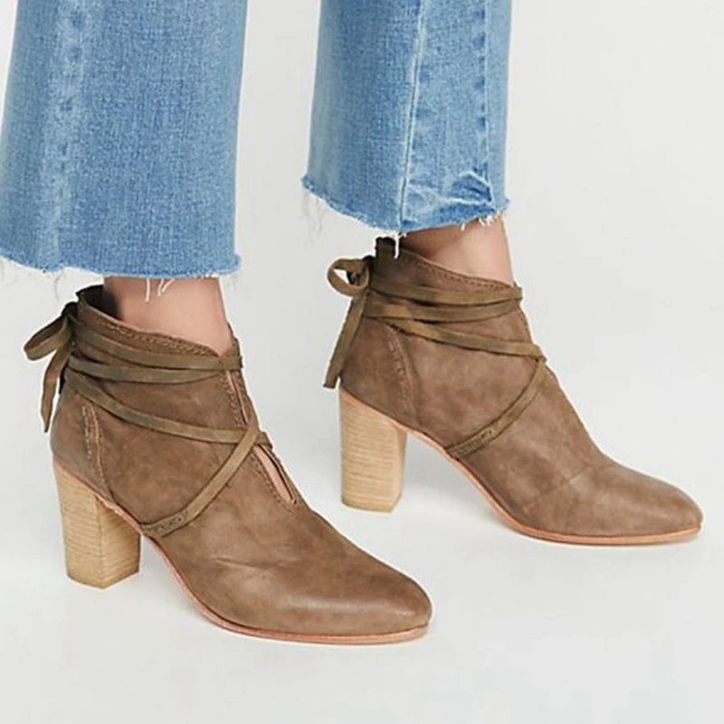 

MoneRffi Spring Autumn Women's Boots Cute Flock Flat Low Hidden Wedges Solid Cut-outs Ankle Boots Ladies Dress Casual Shoes