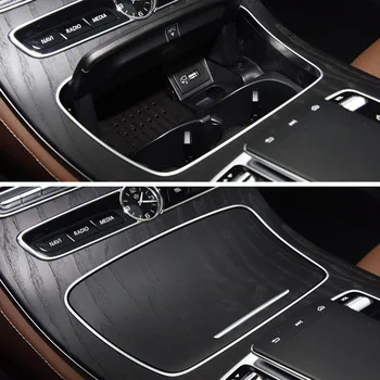 

Car Moulding Trim Strip Interior Center Console Ashtray Cup Holder Chrome Frame Automobile Accessaries for Mercedes Benz E Class