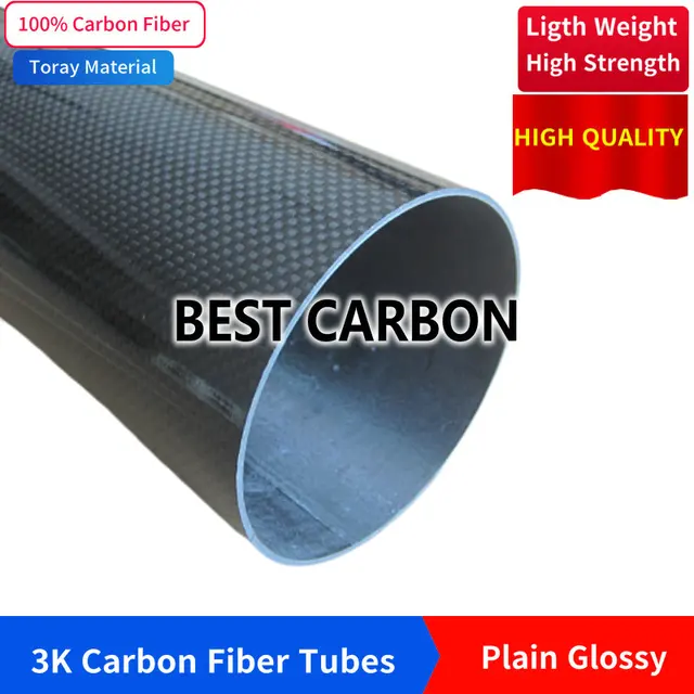 Lot De 8 Tubes En Fibre De Carbone 3.5x5x200 Mm - Pour Modélisme RC, Cerfs-volants, Renforcement Ailes | Pultrudé, Léger Et Résistant