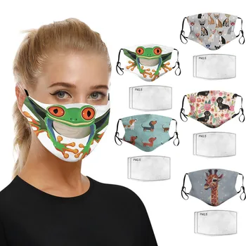 

Mascarilla Mouth Masks For Face Mask Washable Earloop Mask 2pc Pm2.5 Activated Carbon Filters Mouth Caps Washable