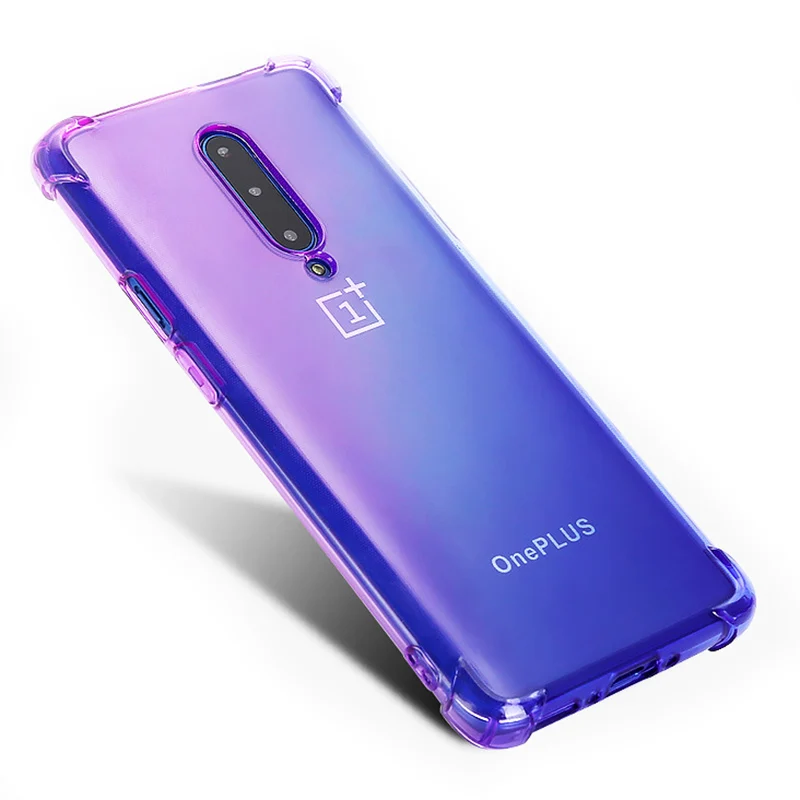 

Gradient Color Phone Case for Oneplus 7 Pro Soft Back Cover for Oneplus 6T 7 Pro Protective Cover 1+7pro