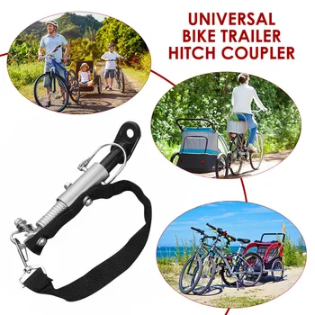 

Vosarea Universal Bike Trailer Hitch Coupler Quick Release Bike Hitch Steel Linker Bicycle Trailer Hitch Adapter Attachment