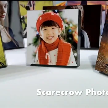 

Creative Desktop photo frame 4 x 6 " DIY wall photo frame paste Wall Home Decor Easy to change RC photo paper gifts