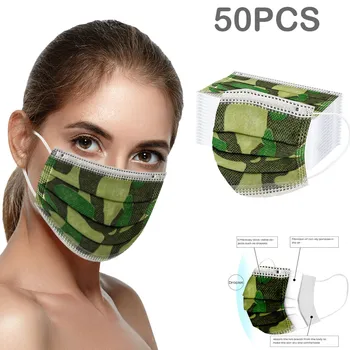 

50PCS Cartoon Kids Disposable 3 Layer Child Hygiene Thicken Children's scarf Face Mouth Earloop outdoor Fast Delievry