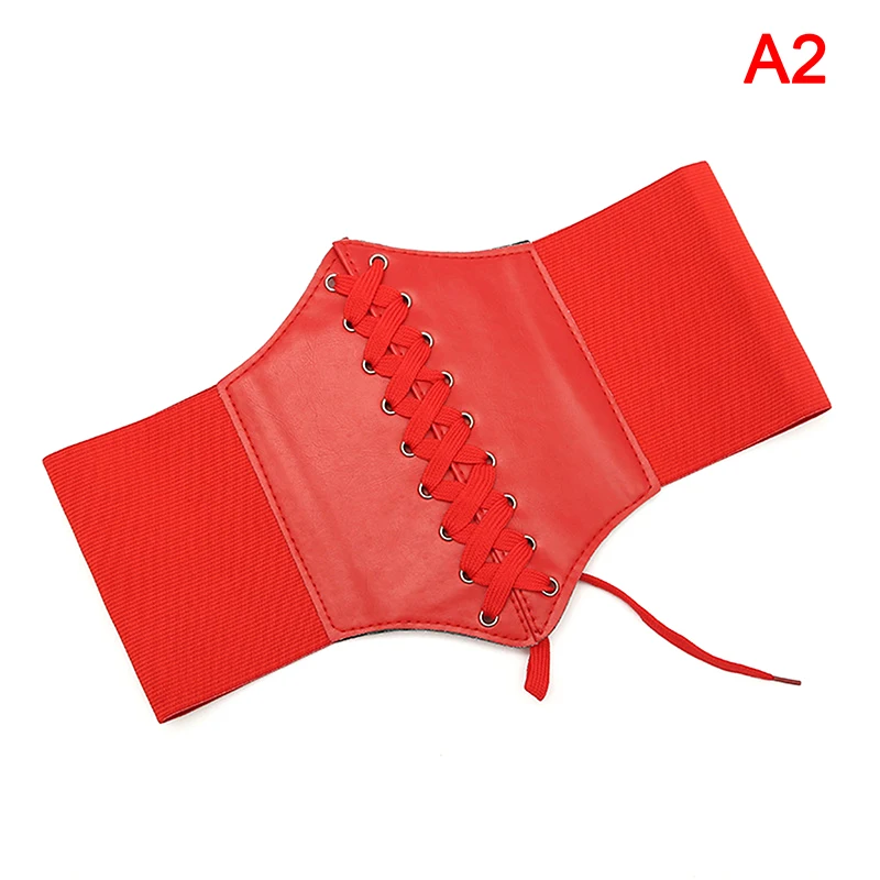 Corset Wide Belts Pu Leather Slimming Body Belts For Women Elastic High Under bust Corset Belts Waist Strap Stretch gold waist belt Belts