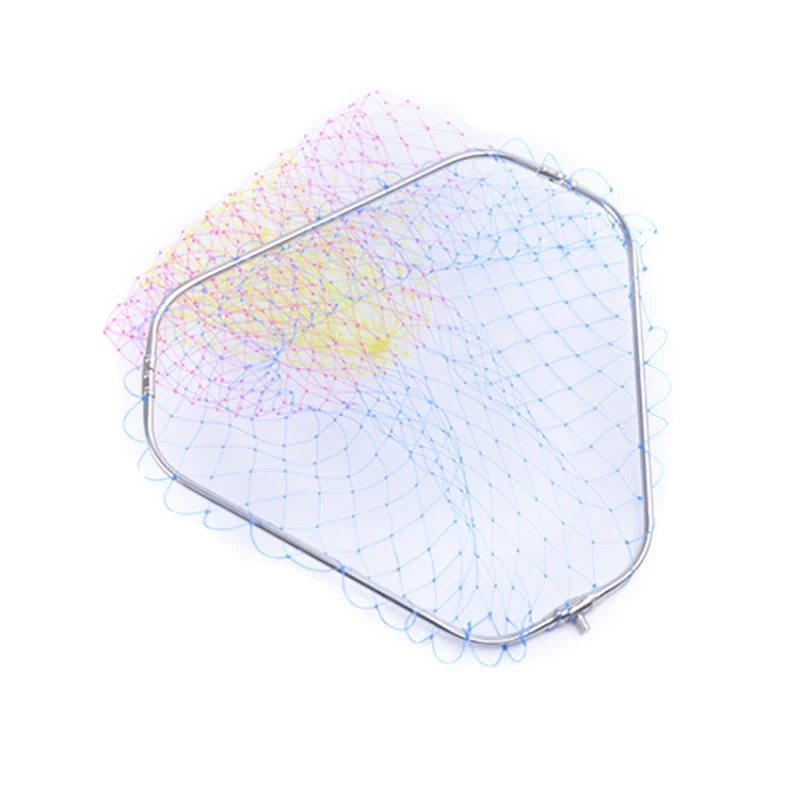 

Head Fishing Landing Net Stainless Steel Nylon Mesh Removable Anti-adhesive Hook Fishing Accessories For Kayak Boat Stream