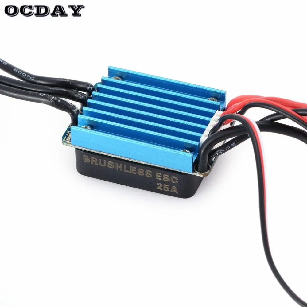 2435 4800KV Бессенсорный бесщеточный мотор с 25A бесщеточный ESC Электрический Скорость контроллер для 1/16 1/18 RC автомобиль грузовик «камень, ножницы, бумага»