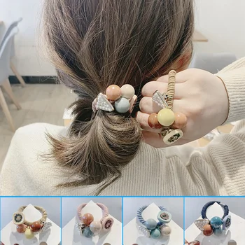 

Women Lady Girl Hair Band Ponytail Loop Holder Rope Simple Stretchy Decoration SK88