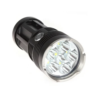 

6T6 6 x XM-L T6 8000 Lumens 3 Mode LED Flashlight + 4*18650 Battery+ Charger Lamp for Underwater Hunting Torcia Led