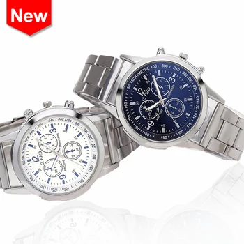 

Luxury Wrist Watches For Men Top Brand Stainless Steel Strap Business Mens Military Watches montre luxe homme grande marque 2020