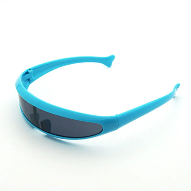 Узкие циклопы солнцезащитные очки UV400 индивидуальные зеркальные линзы костюм очки Новые вечерние украшения