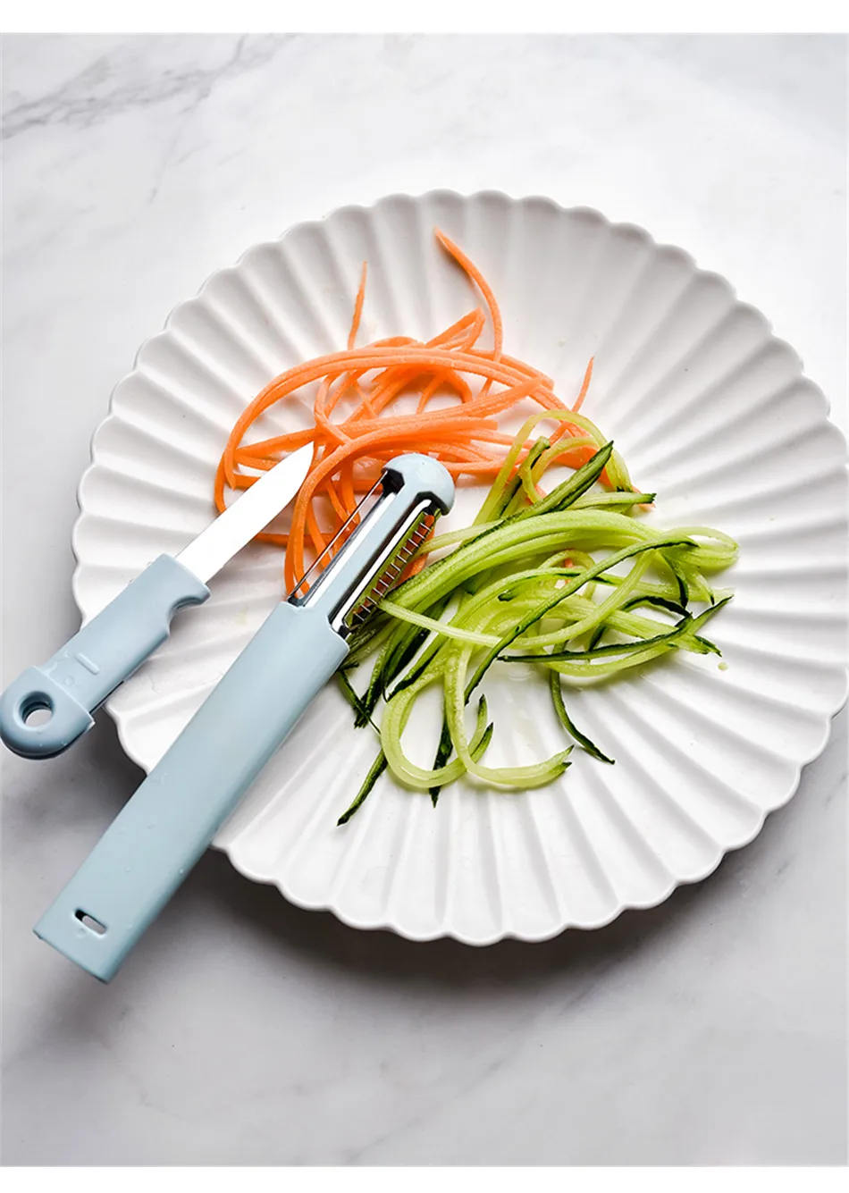 Multifunctional Fruit Vegetable Peeler Stainless Steel Potato Carrot Peeler Grater Knife Portable Slicer Kitchen Accessories