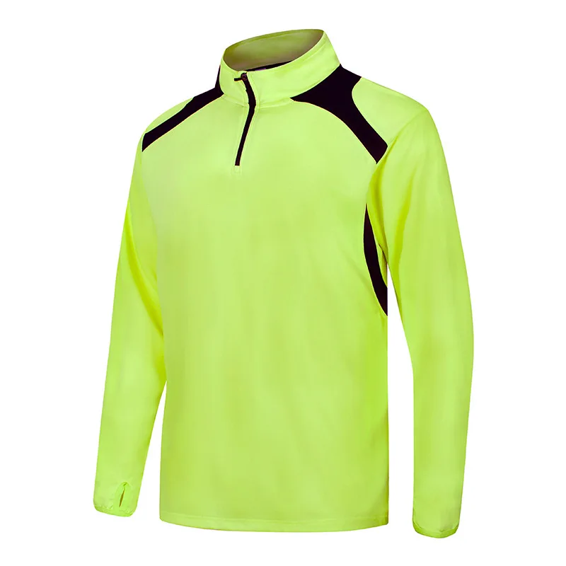Золотой Men Football Shirts Sport Long Sleeve Soccer S-4XL Training Jersey Breathable Quick Dry Jogging Man Running Gym Tee - Цвет: Золотой