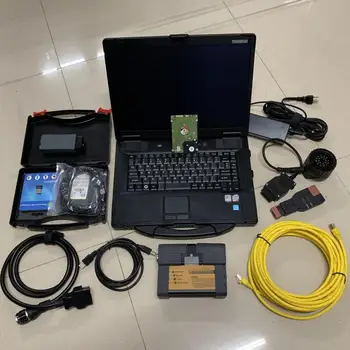 

5054A Bluetooth code reader Scanner and for bmw icom a2 with software expert mode 1tb hdd in laptop cf52 diagnostic
