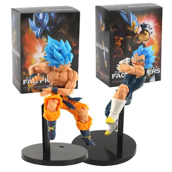 

Anime Dragon Ball Super Action Figure Blue Hair Super Saiyan Son Goku Vegeta FAG Fighters PVC Figure Collectible Model Toy