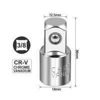 Adaptateur de douille de clé à cliquet en acier inoxydable, pour conversion de 1/2 " vers 3/8 ", 3/8 " vers 1/4 ", 1/4 " vers 1/2 ", et 1/2 " vers 3/8 " 3