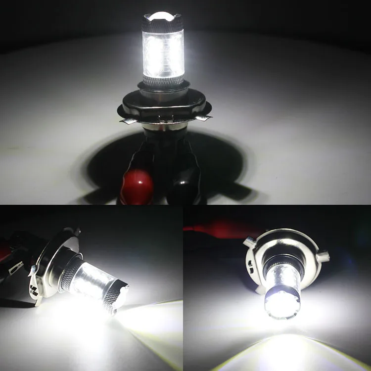 Lâmpada led para farol de carro, h4