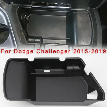 

Armrest Storage Box Organizer Center Console Tray For Dodge Challenger 2015 2016 2017 2018 2019 For Left Handed Driving