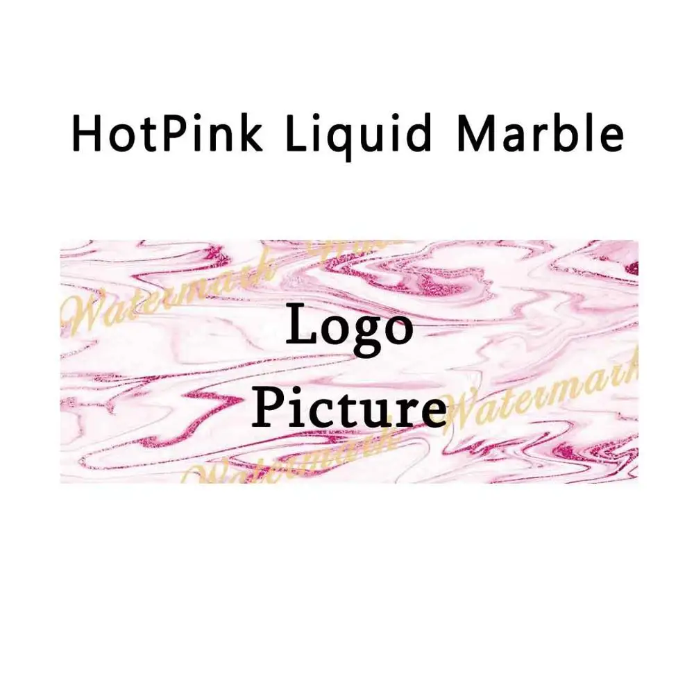 HotPink Liquid 100 шт бумажные карты с мраморным фоном для раздвижных ящиков, добавить логотип или название бизнеса на белом мраморе, розовое золото, блестящий мрамор - Цвет: HotPink Liquid