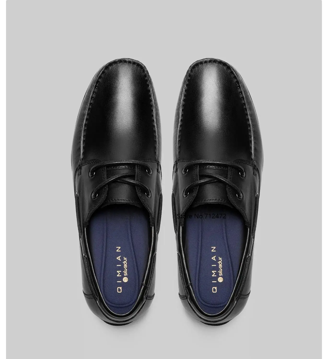 

New qimian Men's business casual Leather shoes Soft Nappa top layer cowhide Lightweight Flat Fashion Slip On Driving Shoes