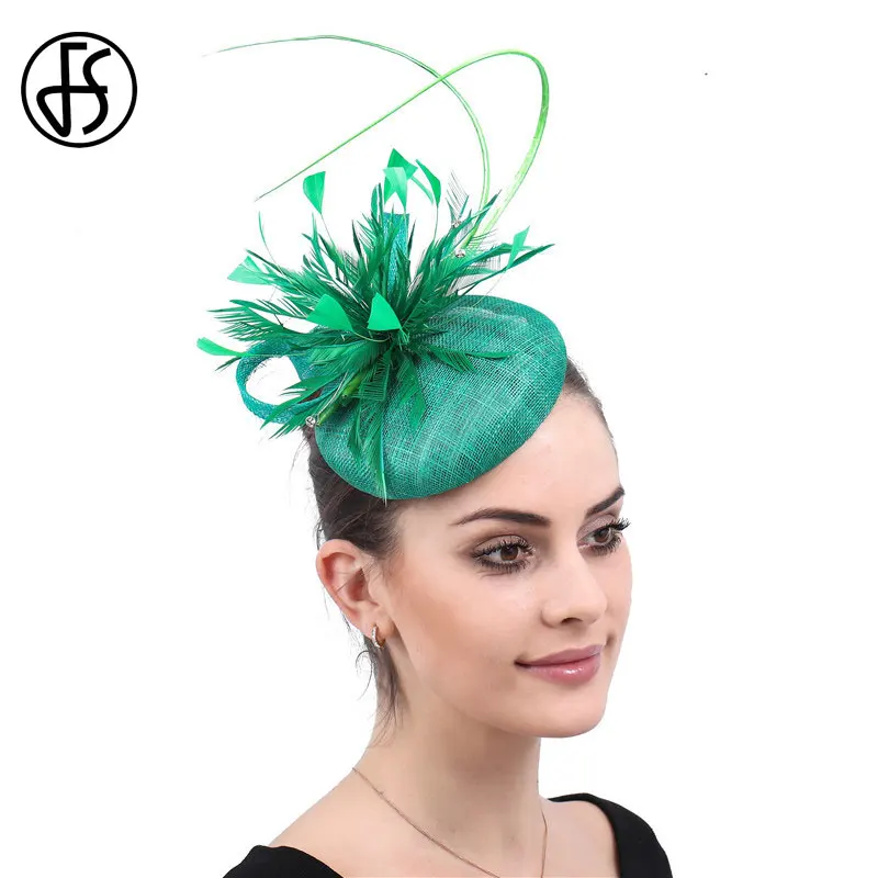 FS винтажная Свадебная шляпка Вуалетка для волос элегантная женская церковная