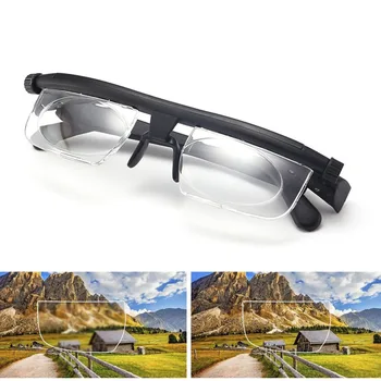 

Adjustable Reading Glasses Lenses Nearsighted Farsighted Computer Reading Driving Unisex Correction Binocular Focus Eyeglass