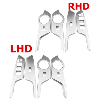 

For Toyota C-HR LHD RHD 2016 -2018 Abs Inner Door Armrest Window Lift Button Cover Interior Trim 4pcs /set Car Styling
