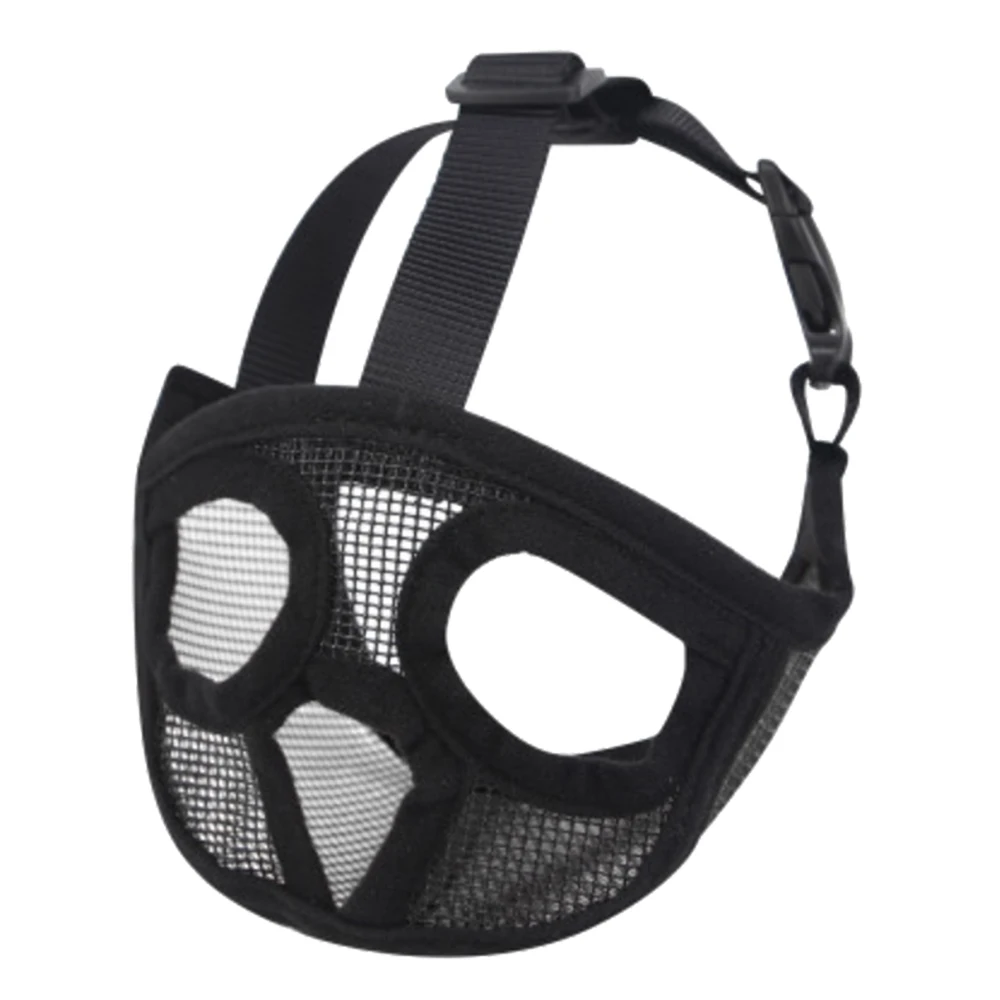 

Short Snout Pet Dog Muzzles Comfortable Adjustable Mesh French Bulldog Pug Mouth Muzzle Mask Dog Training Bark Control Device