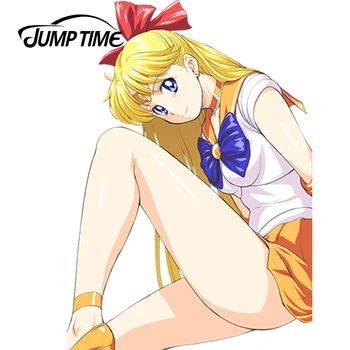 

JumpTime 15cm x 9.1cm Sailor Moon Anime Aino Minako (Sailor Venus) Sexy Girl Car Stickers Cartoon Waterproof Body Decals