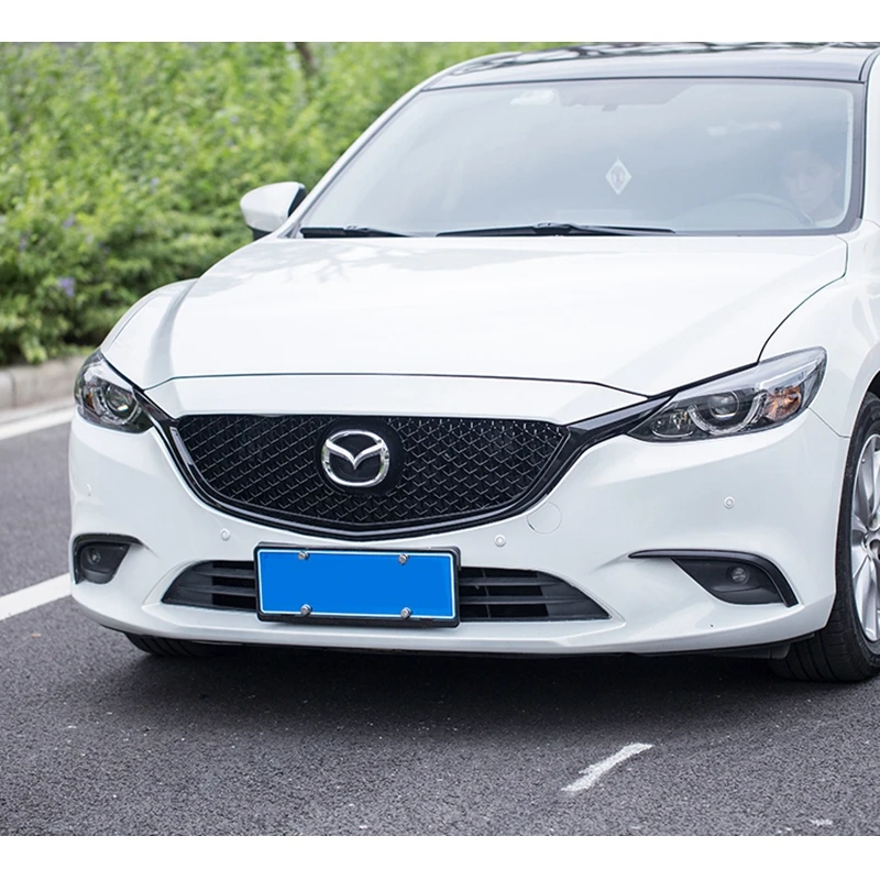 Стайлинг автомобиля для Mazda 6 Atenza 2017 2018 ABS пластик черный цвет передний бампер