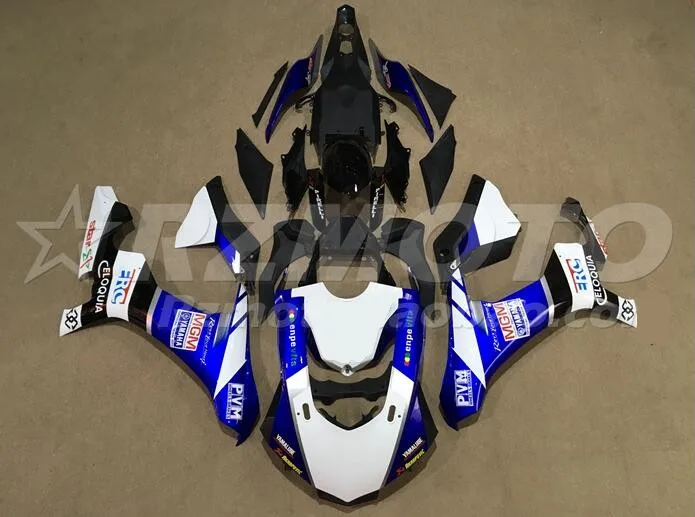Инжектор Обтекатели для Yamaha YZF 1000 R1 15 16 год YZF-R1 полный ABS пластик мотоцикл обтекатель синий белый горячий
