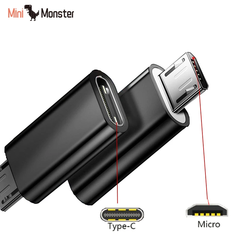 Тип C к Micro USB Android телефон кабель адаптер зарядное устройство конвертер для samsung