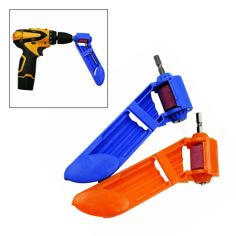 Electric Sharpening Machine Drill Bit Sharpener Corundum Grinding Wheel Household Woodworking Tool Sharpener Random Color