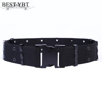 

Best YBT Unisex Canvas Belt Plastic Insert Buckle Belt Tactical Equipment Military Fans Outdoor Sport Camouflage Unisex Belt