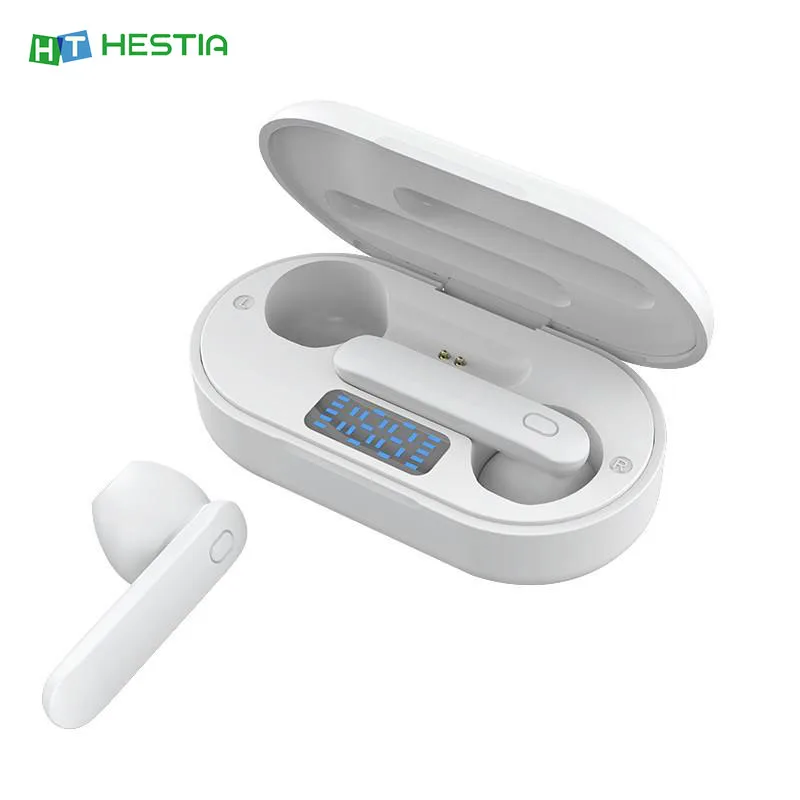 

P25 TWS Bluetooth headset 5.0 Jie Li solution stereo touch operation with digital display fone de ouvido bluetooth earbuds