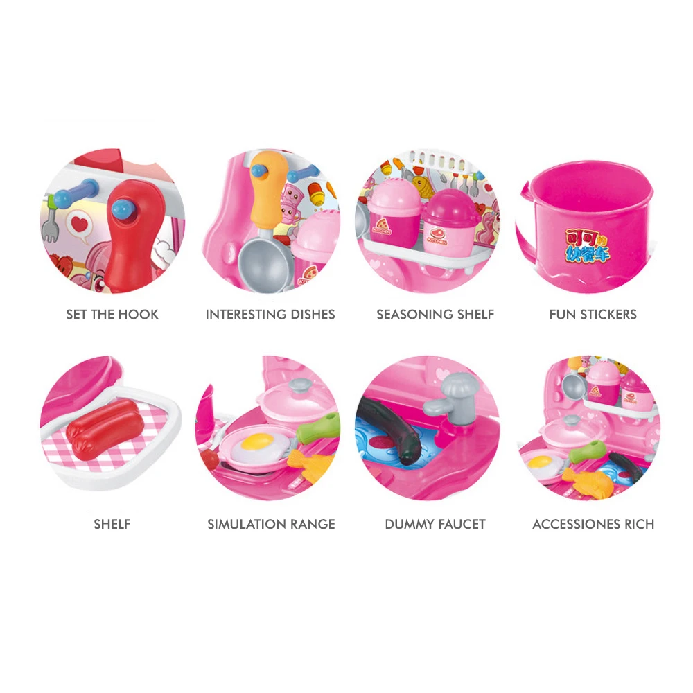 Ролевые игры кухня Popin Cookin Zabawki Juguetes Para nignos Juguetes niuna Cozinha Infantil кухонный набор девочка игрушки для детей