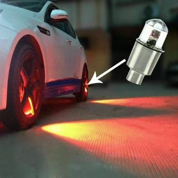 

LED Wheel Light Dragonfly Tire Decor Air Stem Valve Lamp Exterior 4pcs