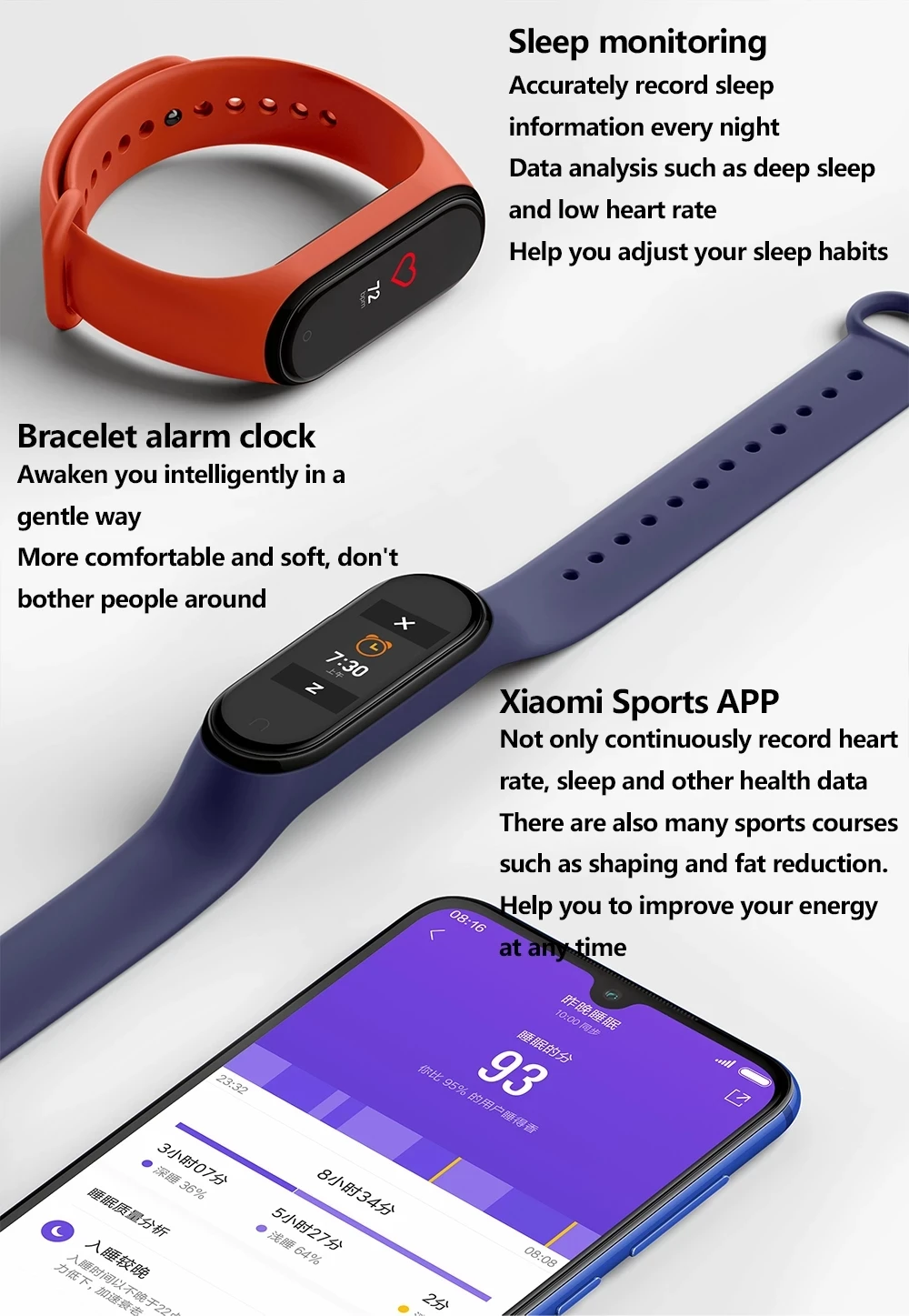 Global Version Xiaomi Mi Band 4 Smart Wristband Miband 4 Bracelet Heart Rate Fitness Color Screen Bluetooth 5.0 Chinese Version