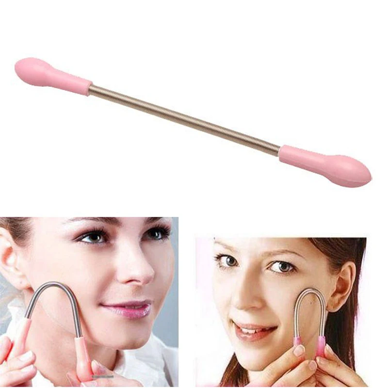 

1/3/5Pcs Pink Face Facial Hair Spring Remover Stick Removal Threading Beauty Tool Epilator Smooth Hair Remove Tools