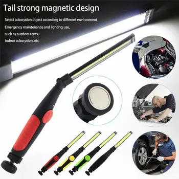 

Multifunction COB LED Flashlight Slim Work Light Lamp Rechargeable USB Charge #2D26