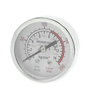 

0-14 Bar 0-200 Psi Air Compressor Barometer Pressure Gauge