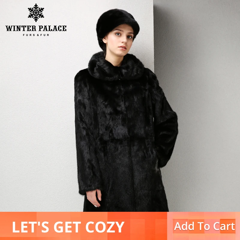 

Coats of fur ,New Style Winter Warm mink coat for women, coats of natural mink brown mink fur coat with a hood, free shipping