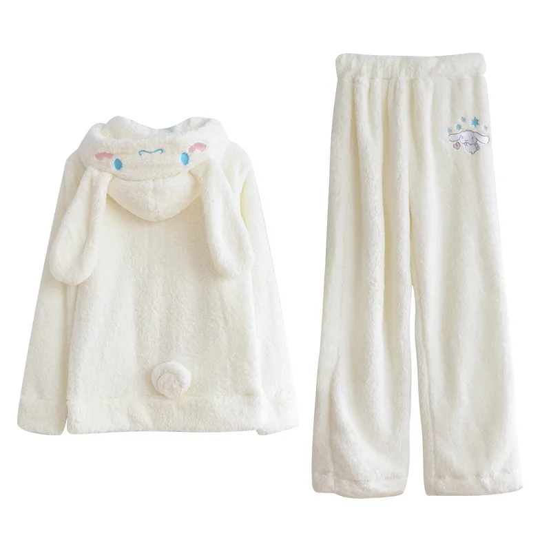 Conjunto de Pijamas de Invierno Mono Estampado+Sombrero en Forma de Animal para 18 Pulgadas Muñeca Americana Chica Múltiples Estilos Gusspower 
