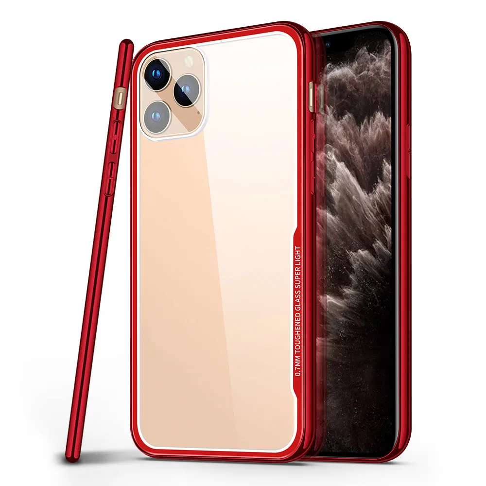 KISSCASE Tempered Glass Transparent Case For iPhone 7 Cover For iPhone 8 11 11PRO MAX X 1 KISSCASE Tempered Glass Transparent Case For iPhone 7 Cover For iPhone 8 11 11PRO MAX X 2