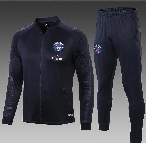 19 спортивный костюм psg bayerned real Madrides Mantel inter AC city arsenal ювентуз Юнайтед тоттенхамс молния куртка Джерси - Цвет: Золотой