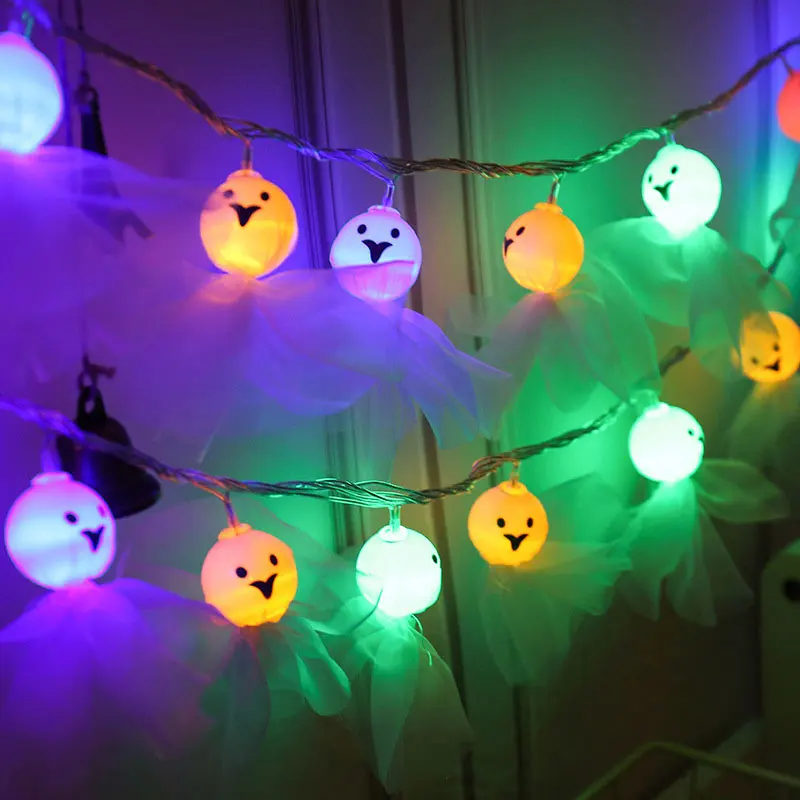 

BRELONG 5M 50LEDs Halloween Ghost Doll Decorative Light Strings Led Holiday Christmas Battery usb Lantern