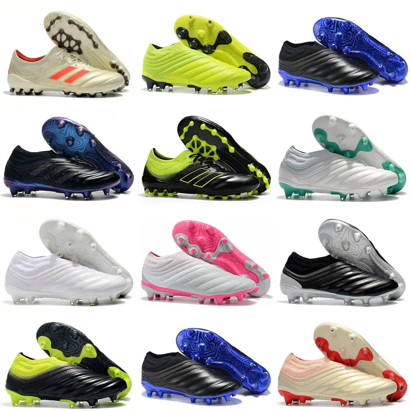 

Fast Shipping Original Copa 19+ FG Football Shoes For Discount 19.1 AG Soccer Boots Slip-on Black Pink White Football Cleats 2019 Size