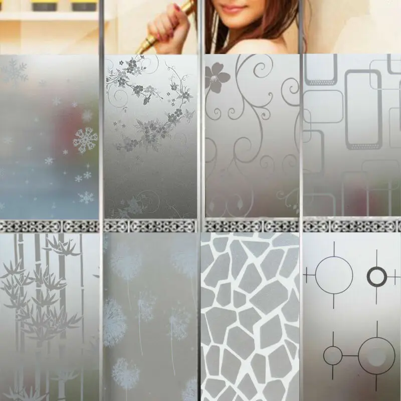 

200CM*45cm Frosted Window Film No Glue Self Adhesive Vinyl Static Cling Privacy Glass Door Sticker Bathroom For Home Decor