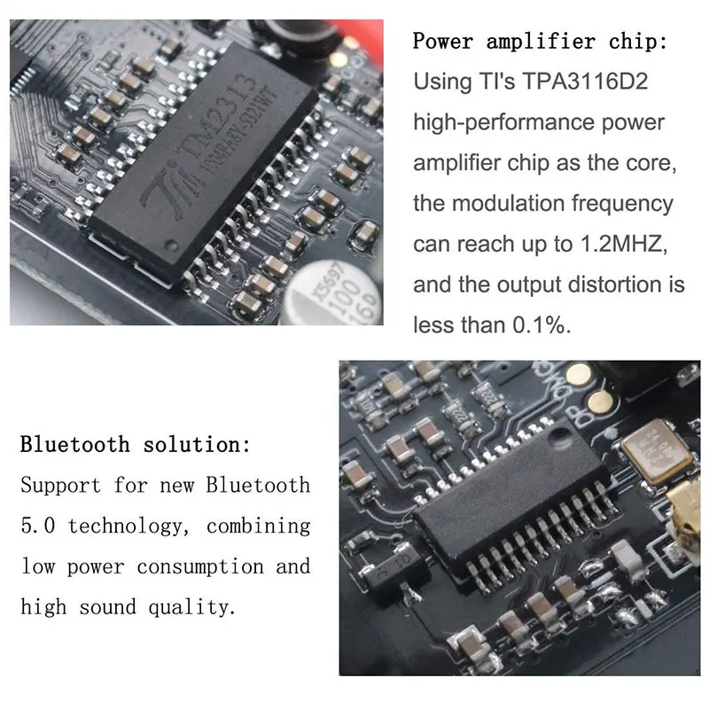 SMSL SA100 Настольный Bluetooth усилитель Hifi TPA3116 усилитель мощности аудио 50 Вт+ 50 Вт усилитель