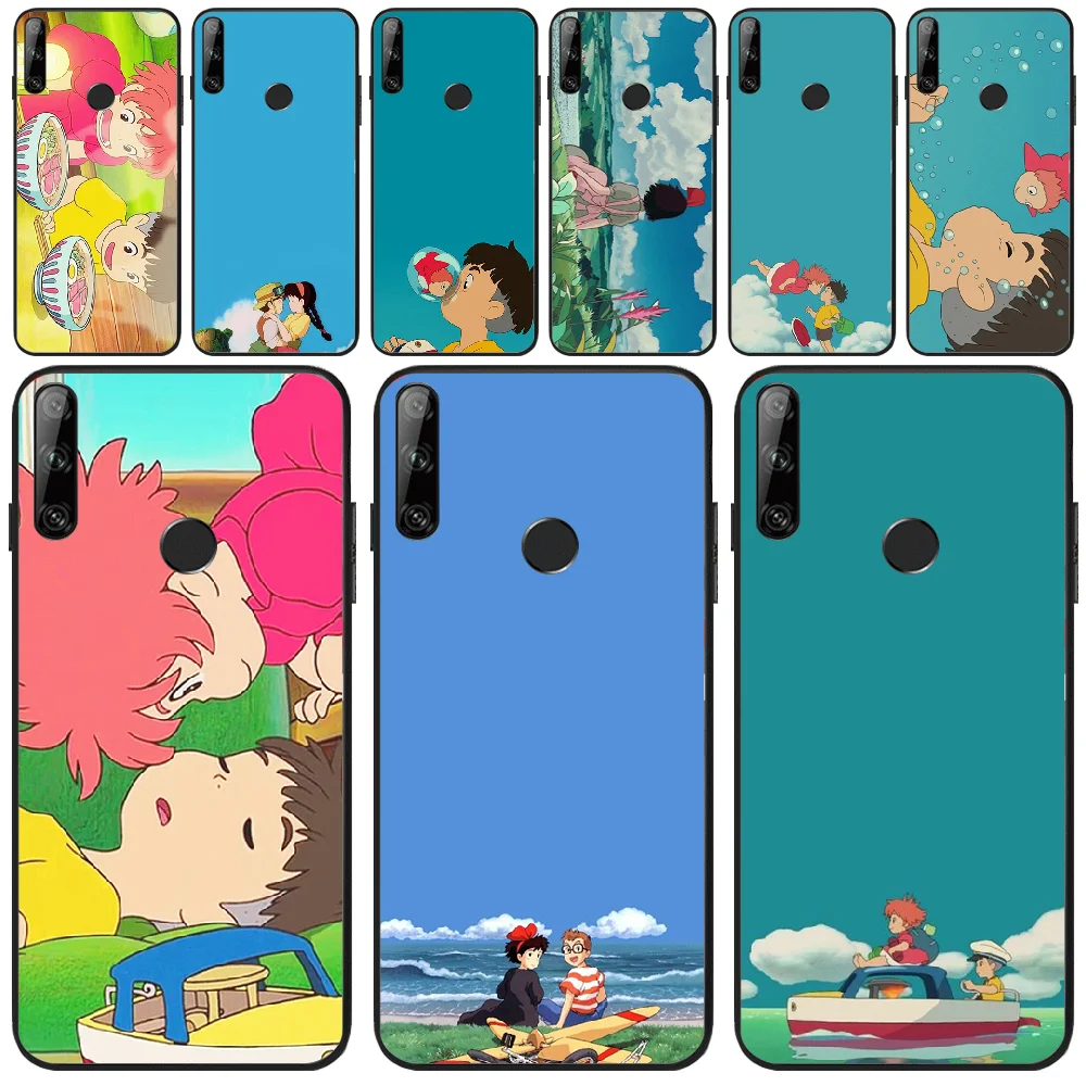 

OFFeier Ghibli wallpaper Cover Black Soft Shell Phone Case For Huawei Y5 Y6 Y7 Y9 Prime Pro II 2019 2018